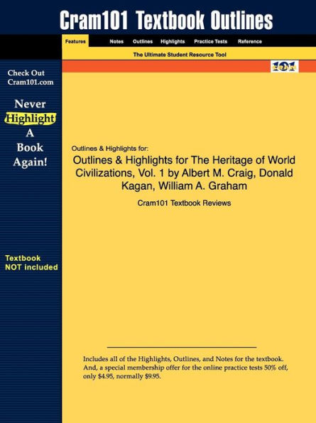 Studyguide for the Heritage of World Civilizations, Vol. 1 by Craig, Albert M., ISBN 9780136002772
