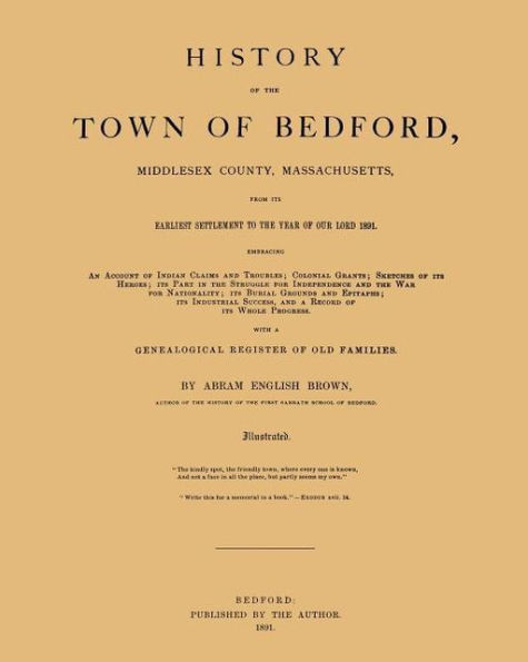 History of the Town of Bedford