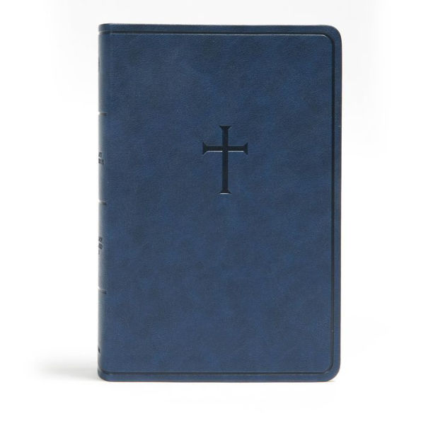 CSB Everyday Study Bible, Navy Cross LeatherTouch