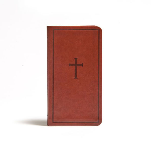 CSB Single-Column Pocket New Testament, Brown LeatherTouch