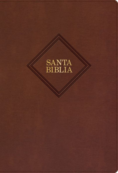 RVR 1960 Biblia letra grande tamaño manual, café, piel fabricada (edición 2023)