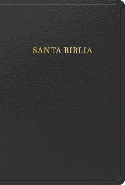 RVR 1960 Biblia letra grande tamaño manual, negro, imitación piel con índice (edición 2023)
