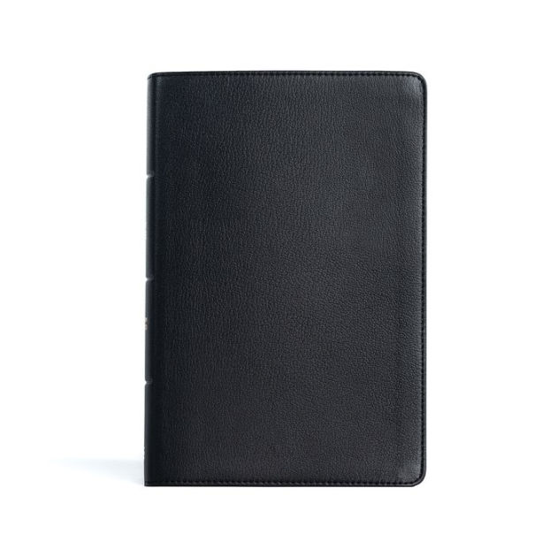 CSB Personal Size Giant Print Bible, Black Genuine Leather by CSB ...