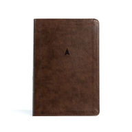 Title: CSB Personal Size Giant Print Bible, Brown LeatherTouch, Indexed, Author: CSB Bibles by Holman