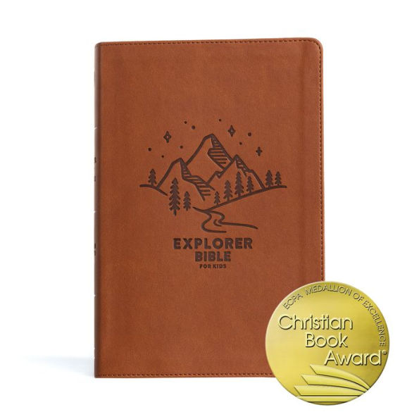 CSB Explorer Bible for Kids, Brown Mountains LeatherTouch, Indexed: Placing God's Word in the Middle of God's World