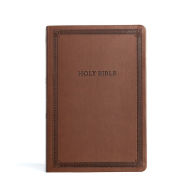 Title: CSB Large Print Thinline Bible, Value Edition, Brown LeatherTouch, Author: CSB Bibles by Holman