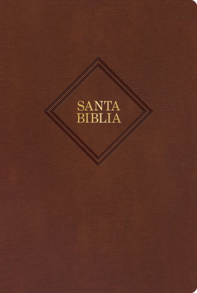 RVR 1960 Biblia letra gigante, café piel fabricada (Edición 2023): Santa Biblia
