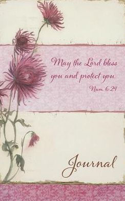 Christian Art Gifts Scripture Journal May the Lord Bless You Numbers 6:24 Bible Verse Pink Floral Inspirational Notebook,128 Ruled Pages Flexcover 5.5" X 8.5"