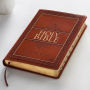 KJV Large Print Faux Leather Tan