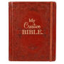 KJV Holy Bible, My Creative Bible, Faux Leather Hardcover - Ribbon Marker, King James Version, Toffee Brown W/Elastic Closure