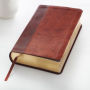 KJV Giant Print Faux Leather Two-tone Brown