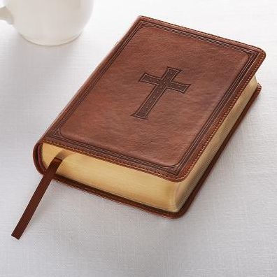 KJV Compact Large Print Lux-Leather Tan