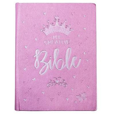 ESV My Creative Bible for Girls Faux Leather Hc, Pink Glitter