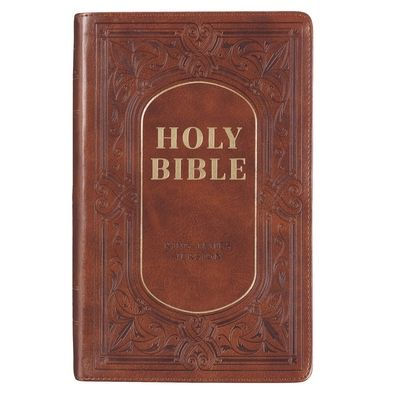 KJV Bible Giant Print Brown by Christian Art Gifts Inc, Hardcover ...