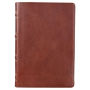KJV Giant Print Full-Size Bible Brown Full Grain Leather