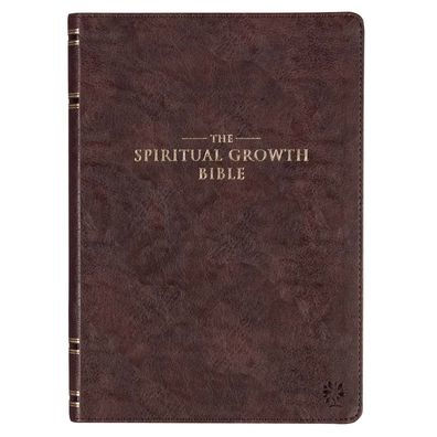 The Spiritual Growth Bible, Study Bible, NLT - New Living Translation Holy Bible, Faux Leather