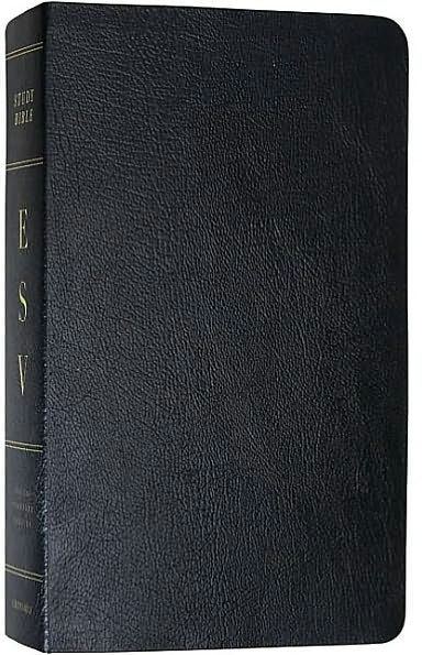 ESV Study Bible (Genuine Leather, Black)