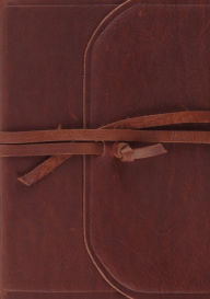 Title: ESV Study Bible (Brown, Flap with Strap), Author: Crossway