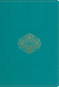 Title: ESV Large Print Compact Bible (TruTone, Teal, Bouquet Design), Author: Crossway