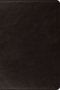 Title: ESV Large Print Bible (Top Grain Leather, Black), Author: Crossway