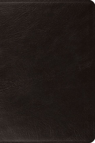 ESV Large Print Bible (Top Grain Leather, Black)