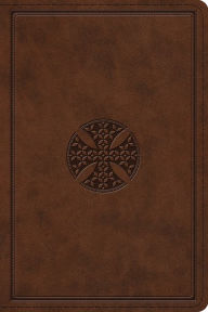 Title: ESV Study Bible, Personal Size (TruTone, Brown, Mosaic Cross Design), Author: Crossway