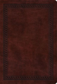 Title: ESV Large Print Compact Bible (TruTone, Mahogany, Border Design), Author: Crossway