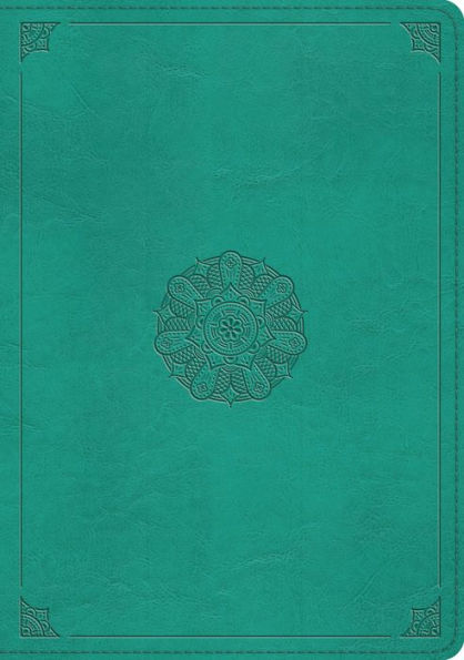 ESV Study Bible (TruTone, Turquoise, Emblem Design)