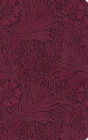 ESV Large Print Value Thinline Bible (TruTone, Raspberry, Floral Design)