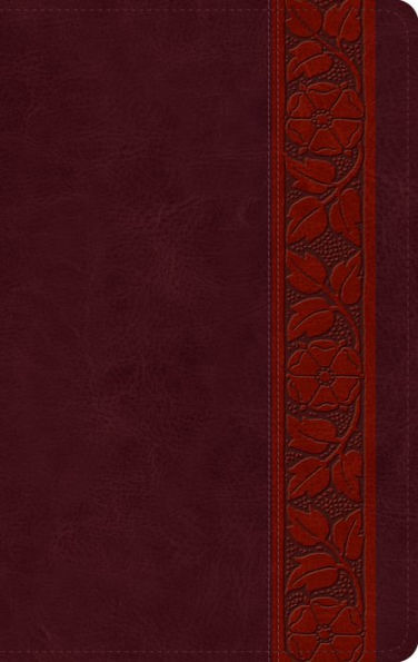 ESV Large Print Personal Size Bible (TruTone, Mahogany, Trellis Design)