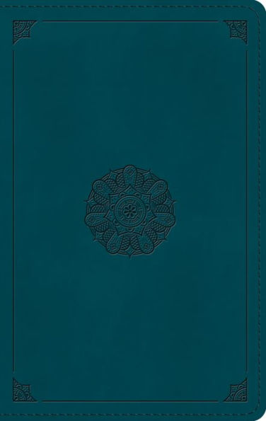 ESV Large Print Personal Bible (TruTone, Deep Teal, Emblem Design)