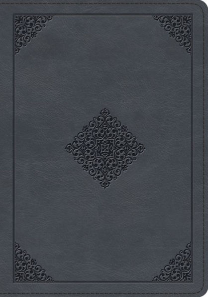 ESV Large Print Wide Margin Bible (TruTone, Slate Blue, Ornament Design)