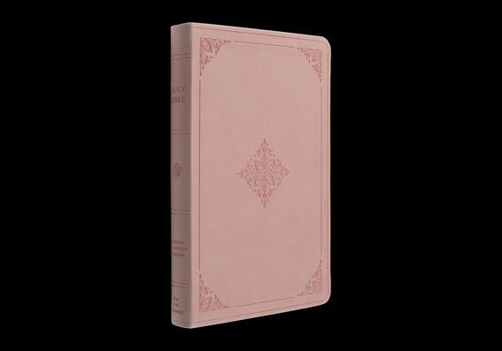 ESV Large Print Value Thinline Bible (TruTone, Blush Rose, Fleur-de-lis Design)