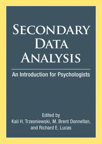 Secondary Data Analysis: An Introduction for Psychologists