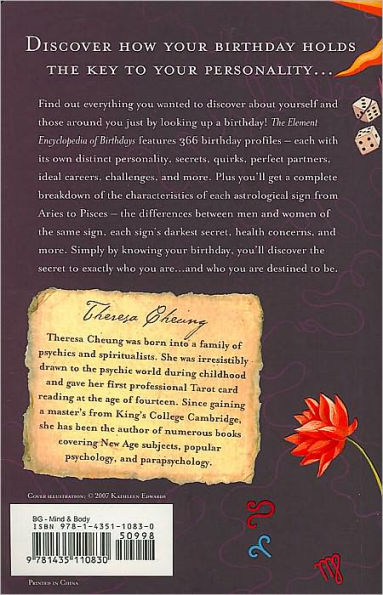 The Element Encyclopedia of Birthdays: Know Your Birthday, Discover Your True Personality, Reveal Your Destiny