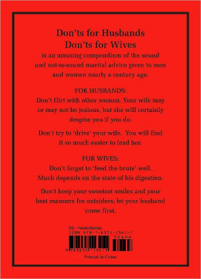 Donts for Husbands