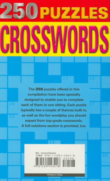 Crosswords: 250 Puzzles