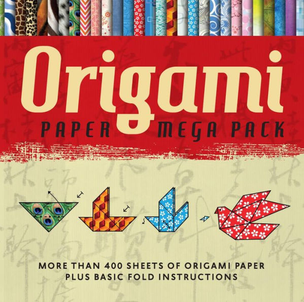 Origami Paper Mega Pack: More than 400 Sheets of Origami Paper Plus Basic Fold Instructions