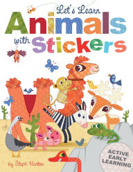 Title: Let's Learn Animals with Stickers, Author: Steph Hinton