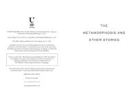 Alternative view 4 of The Metamorphosis and Other Stories (Signature Classics)