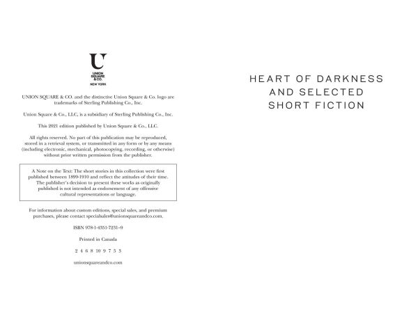 Heart of Darkness and Selected Short Fiction (Signature Classics)