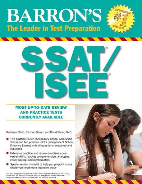 Barron's SSAT/ISEE: High School Entrance Examinations