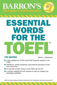 Title: Essential Words for the TOEFL, Author: Steven J. Matthiesen