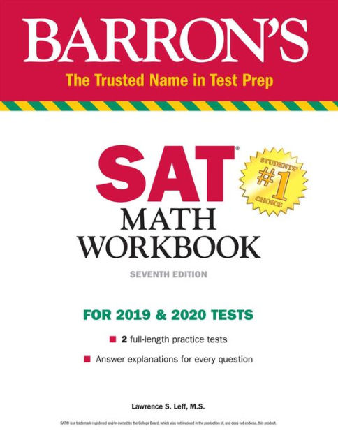 SAT Math Workbook by Lawrence S. Leff M.S., Paperback | Barnes & Noble®