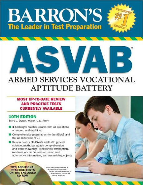 Barron's ASVAB with CD-ROM, 10th Edition