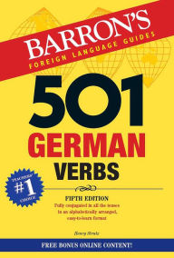 Title: 501 German Verbs, Author: Henry Strutz