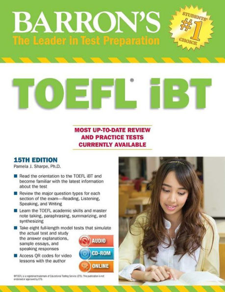 Barron's TOEFL iBT with CD-ROM and MP3 audio CDs