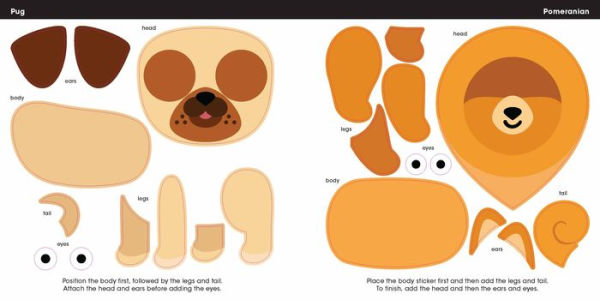 First Sticker Art: Cuddly Pets: Use Stickers to Create 20 Cute Cuddly Pets