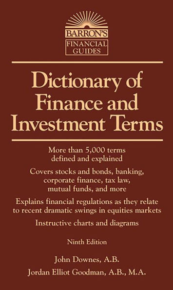 Dictionary of Finance and Investment Terms