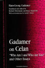 Gadamer on Celan: 